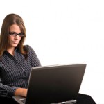 Employee on Laptop