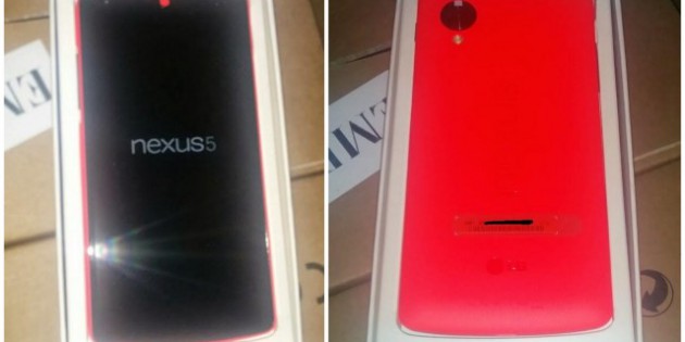 You are seeing a red Nexus 5