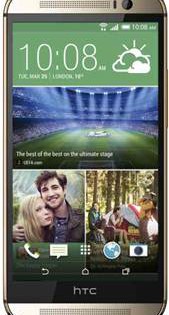 Amber Gold HTC One (M8) available at Carphone Warehouse