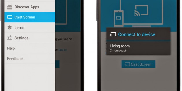 Screen casting from Android to Chromecast