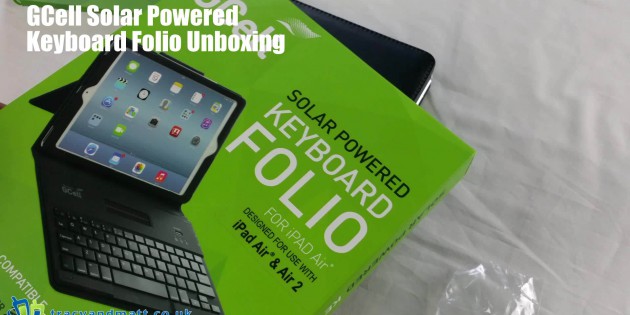 GCell Solar Powered Keyboard Folio From Atlanta Solar Unboxing