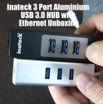Inateck 3 Port Aluminum USB 3.0 HUB with Ethernet Unboxing