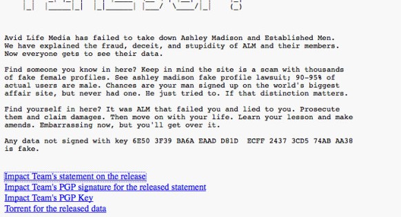 Ever had an affair on Ashley Madison?