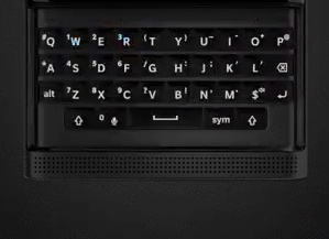 Sneak peak at the Blackberry Android slider