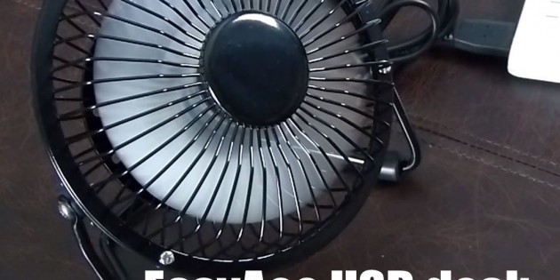 EasyAcc USB desk fan Unboxing
