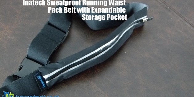 Inateck Sweatproof Running Waist Pack Belt with Expandable Storage Pocket
