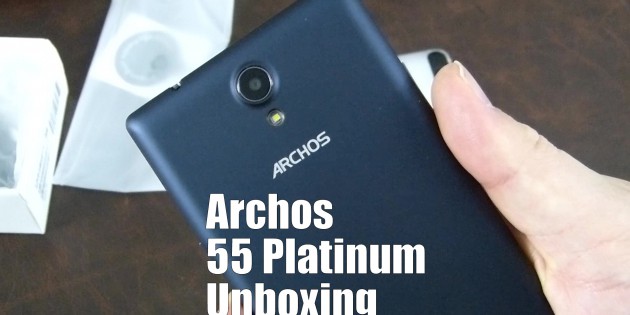 Archos 55 Platinum Unboxing