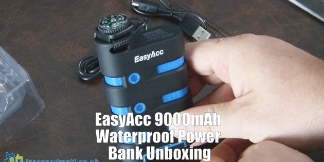 EasyAcc 9000mAh Waterproof Power Bank Unboxing