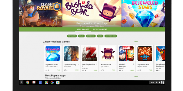 Google Play Store to hit Chomebooks