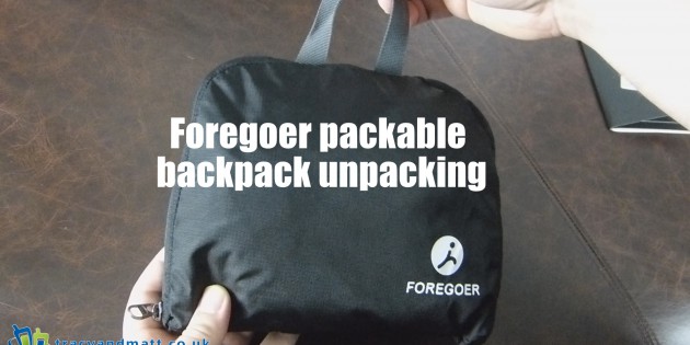 Foregoer packable backpack unpacking