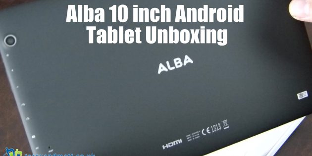 Alba 10 inch Android Tablet Unboxing