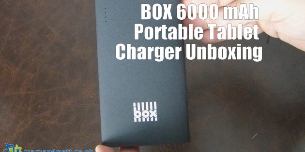 BOX 6000 mAh Portable Tablet Charger Unboxing