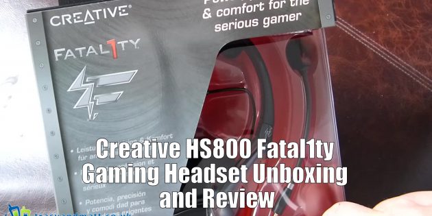 Creative HS800 Fatal1ty Gaming Headset unboxing and review