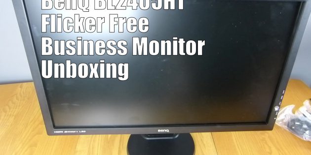 BenQ BL2405HT Flicker Free Business Monitor Unboxing