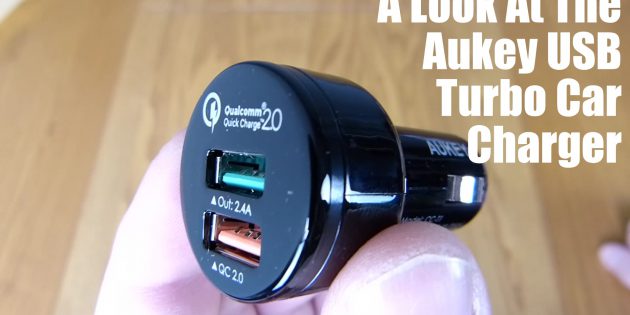 Aukey USB Turbo Car Charger Unboxing